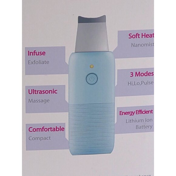 Pop Sonic Buff 2.0 Ultrasonic Exfoliation Device  Refresh Exfoliate & Infuse  Co - Picture 4 of 6